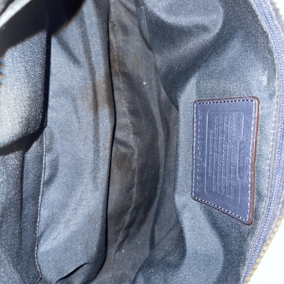 Coach Signature Jacquard Shoulder Bag F10993 | Leather Trim | Authentic - Picture 10 of 10